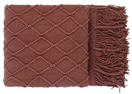 Alopini, Living Blanket Soft Knit Wool Blanket Tassel Cuddle Blanket Sofa Blanket Sleep Blanket Living Blanket Soft Knit Wool Blanket Tassel Cuddle Blanket Sofa Blanket Sleep Blanket, Alopini - Living Blanket Soft Knit Wool Tassel Cuddle Sofa Sleep Blanket, One Size, Braun