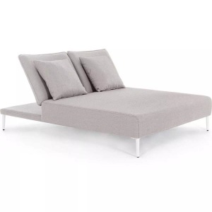 mutoni lifestyle, Sonnenliege Viper 2-Sitzer grau, Sonnenliege Viper 2-Sitzer grau