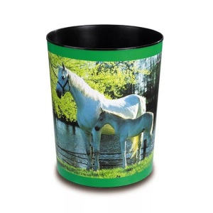 Läufer, LÄUFER Papierkorb 26658 Pferde 13lt, Läufer Papierkorb Pferd am See, 13 l