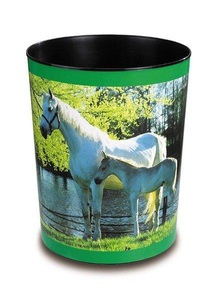Läufer, LÄUFER Papierkorb 26658 Pferde 13lt, Läufer Papierkorb Pferd am See, 13 l