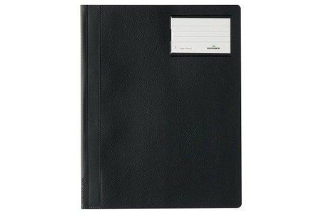 Durable, DURABLE Schnellhefter A4 2500/01 schwarz, Durable Schnellhefter Hartfolie, A4, schwarz, mit Beschriftungsfenster, 250001