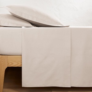 LA REDOUTE INTERIEURS, Leintuch Scenario aus Baumwolle Leintuch Scenario aus Baumwolle, La Redoute Intérieurs - Leintuch Scenario aus Baumwolle, 150x250cm, Beige