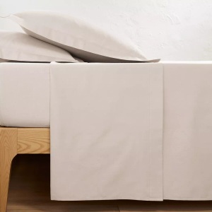 LA REDOUTE INTERIEURS, Leintuch Scenario aus Baumwolle Leintuch Scenario aus Baumwolle, La Redoute Intérieurs - Leintuch Scenario aus Baumwolle, 150x250cm, Beige