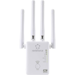 Renkforce, Renkforce WS-WN575A3 WLAN Repeater 10 / 100 MBit/s 2.4 GHz, 5 GHz, Renkforce WLAN Repeater WS-WN575A3 Dual Band AC1200 RF-3804172