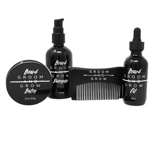 Groom And Grow, Groom And Grow Bartpflege Set, Groom and Grow - Beard Kit, Schwarz