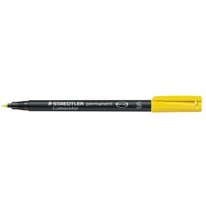 Staedtler, Staedtler Folienstift Lumocolor 313 S, Staedtler Lumocolor, permanent, Universalstift, S, 0,4mm, gelb, 313-1