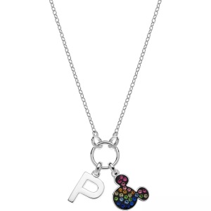 Disney, Halskette Mit Anhänger Damen Silber 38+2CM, Disney - Kinderkette, One Size, Multicolor