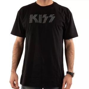 KISS, KISS - TShirt Logo, für Herren, Schwarz, Größe L, KISS - TShirt Logo, für Herren, Schwarz, Größe L