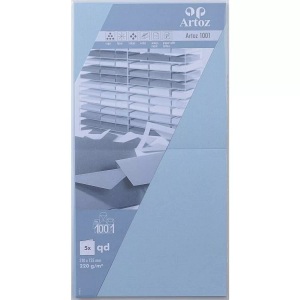 Artoz, ARTOZ Karten 1001 310x155mm 107452264 220g. pastellblau 5 Blatt, ARTOZ Karten 1001 310x155mm 107452264 220g, pastellblau 5 Blatt