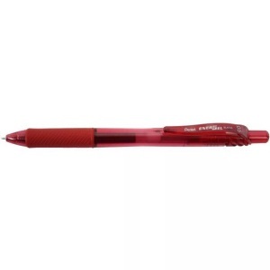 Pentel, PENTEL EnerGel 0,5mm BLN105-BX rot, Pentel EnerGel, 0,5mm, rot, Gel Roller, BLN105-BX
