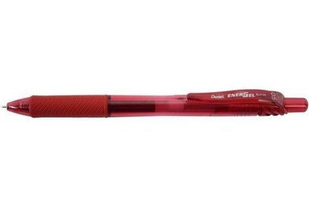 Pentel, PENTEL EnerGel 0,5mm BLN105-BX rot, Pentel EnerGel, 0,5mm, rot, Gel Roller, BLN105-BX