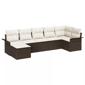 vidaXL, VidaXL - Garten-sofa poly-rattan, One Size, Braun
