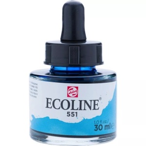 Talens, TALENS Deckfarbe Ecoline 30ml 11255511 sky blue lt, Talens Deckfarbe Ecoline, sky blue lt, 11255511, (30ml)