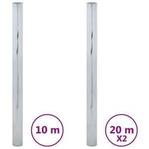 vidaXL, vidaXL Sonnenschutzfolien 3 Stk. Statisch Reflektierend Silbern PVC, vidaXL Sonnenschutzfolien 3 Stk. Statisch Reflektierend Silbern PVC