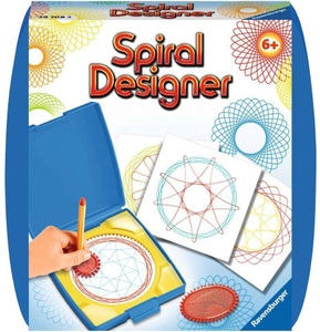 Ravensburger, Ravensburger MD Mini Spiral-Bilder für unterwegs, Ravensburger Spiral-Designer Mini 29708 Zeichnen lernen für Kinder ab 6 Jahren Kreatives Zeichen-Set mit Mandala-Schablone für farbenfrohe Spiralbilder und Mandalas