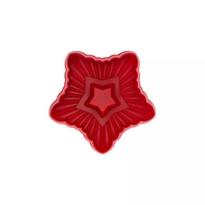 Städter, Städter Stern gewellt rot Ausstecher, Städter Stern 4.4 cm Präge-Ausstecher