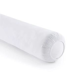 LA REDOUTE INTERIEURS, 2er-Pack Nackenrollen-Schoner, Jersey, reine Baumwolle, La Redoute Intérieurs - 2er-Pack Nackenrollen-Schonbezüge aus Baumwolljersey, 140 cm, Weiss