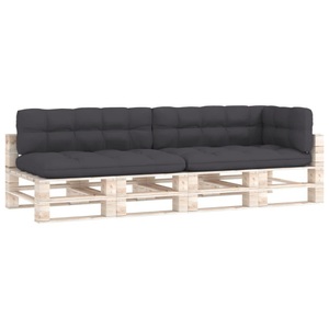 vidaXL, vidaXL Palettensofa-Auflagen 5 Stk. Anthrazit, vidaXL Palettenkissen 5-tlg. Anthrazit Stoff