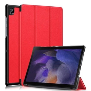 Cover-Discount, Galaxy Tab A7 Lite - Tri-fold Smart Case, Cover-Discount - Galaxy Tab A7 Lite Tri-fold Smart Case, Weiss Bunt, 10