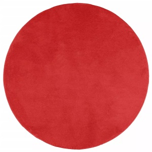 vidaXL, vidaXL Teppich OVIEDO Kurzflor Rot Ø 200 cm