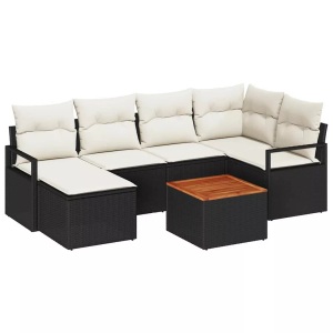 vidaXL, VidaXL - Modulare möbel poly-rattan, One Size, Schwarz