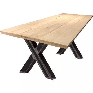 mutoni trend, Tisch Mango Beine X-Form natur 180x100, Tisch Mango Beine X-Form natur 180x100