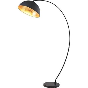 mutoni light, Stehleuchte Metall schwarz matt 1xE27, Globo Bogenleuchte , 58486 , Schwarz , Metall , 45x182 cm , matt,matt , Fussschalter , 004558461601