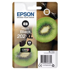 Epson, Epson 202Xl fotoschwarz Tintenpatrone, Epson Tintenpatrone, foto-schwarz, No.202XL, T02H140, (800 Seiten)