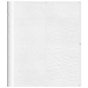 vidaXL, vidaXL Balkon-Sichtschutz Weiß 120x800 cm 100 % Polyester-Oxford, vidaXL Balkon-Sichtschutz Weiß 120x800 cm 100 % Polyester-Oxford