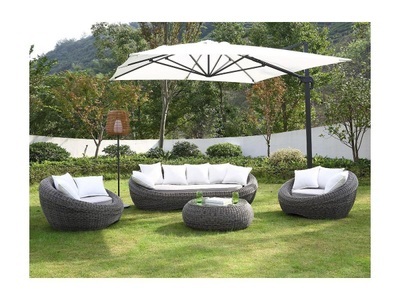 Vente-unique, Garten Sitzgruppe Polyrattan: Sofa, 2 Sessel + Tisch - Grau - WHITEHEAVEN von MYLIA Garten Sitzgruppe Polyrattan: Sofa, 2 Sessel + Tisch - Grau - WHITEHEAVEN von MYLIA, Vente-unique - Garten-Sitzgruppe Polyrattan: Sofa, 2 Sessel + Tisch - Grau - WHITEHEAVEN von MYLIA, One Size