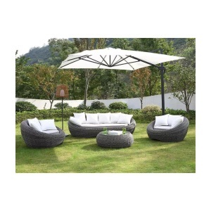 Vente-unique, Garten Sitzgruppe Polyrattan: Sofa, 2 Sessel + Tisch - Grau - WHITEHEAVEN von MYLIA Garten Sitzgruppe Polyrattan: Sofa, 2 Sessel + Tisch - Grau - WHITEHEAVEN von MYLIA, Vente-unique - Garten-Sitzgruppe Polyrattan: Sofa, 2 Sessel + Tisch - Grau - WHITEHEAVEN von MYLIA, One Size