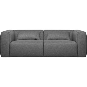 mutoni casual, Sofa Bean inkl. Kissen mittelgrau 246, Sofa Bean inkl. Kissen mittelgrau 246