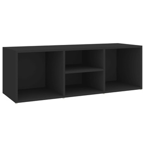 vidaXL, vidaXL Schuhbank Schwarz 105x35x35 cm Spanplatte