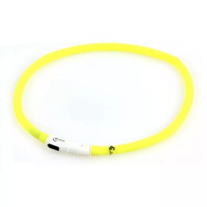 swisspet, Universal-Leuchthalsband gelb mit USB, Swisspet Universal-Leuchthalsband gelb mit USB, 15-70cm (1 Stk)