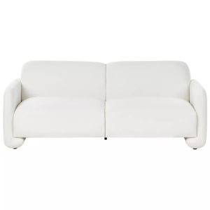 Beliani, Beliani - 3 Sitzer Sofa aus Stoff Retro SALAND, One Size, Weiss Bunt