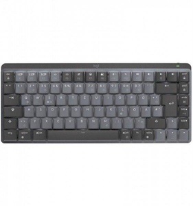 Logitech, MX Mechanical Mini, Tastatur, Logitech MX Mechanical Mini (Linear) Bluetooth®, Funk Tastatur Deutsch, QWERTZ Graphit Abnehmbares Kabel, Beleuchtet,