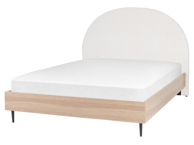 Beliani, Bett mit Lattenrost aus Polyester Modern MILLAY Bett mit Lattenrost aus Polyester Modern MILLAY