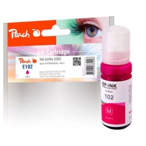 Peach, Peach Tintenbehälter magenta kompatibel zu Epson C13T03R340, 102 m, Peach Tinte Epson 102 (C13T03R340) Magenta