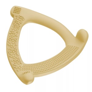 EVERYDAY BABY, everyday baby Beißring Silikon soft yellow, Silikon Beißring EVERYDAY BABY - TRIANGEL (10cm) in gelb