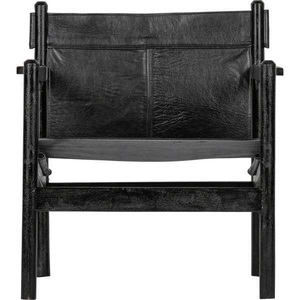BePureHome, BePureHome Chill Sessel Leder Schwarz, Sessel Vintage Chill Leder Schwarz