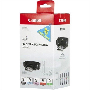 Canon, Multipack PGI-9, Tinte, Canon - PGI-9 (G, PC, R, PM, MBK, Tinte), One Size