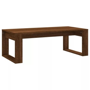 vidaXL, vidaXL Couchtisch Braun Eichen-Optik 102x50x35 cm Holzwerkstoff