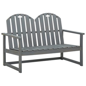 vidaXL, vidaXL Gartenbank Grau 110 cm Massivholz Akazie, 