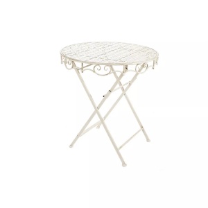 mutoni lifestyle, Metalltisch Bistrotisch Emily weiss rund 70x70, Metalltisch Bistrotisch Emily weiss rund 70x70