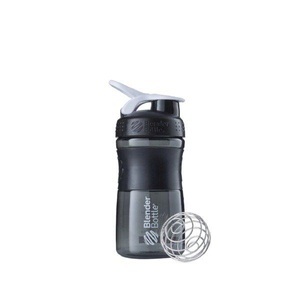 Blender Bottle, 20oz / 590ml BlenderBottle SportMixer Flip, Black /White, Blender Bottle Shaker & Trinkflasche SportMixer Flip 590 ml, Black/White