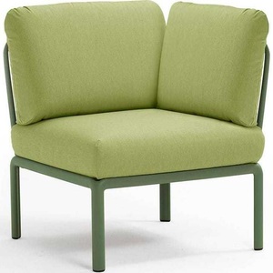 Nardi, Nardi - Ecksessel ohne Armlehnen Komodo Kaki-Grün (135,5 x 78 x 78 cm), Gartenlounge Komodo Eckelement agave avocado