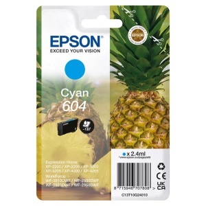 Epson, Epson Tintenpatrone, blau, 604, T10G24010, (130 Seiten), Epson E604 Druckerpatronen c - Epson No. 604, T10G240 für z.B. Epson Expression Home XP -2200, Epson Expression Home XP -2205