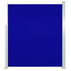 vidaXL, vidaXL Seitenmarkise Ausziehbar 160x300 cm Blau, vidaXL Seitenmarkise Ausziehbar 160x300 cm Blau