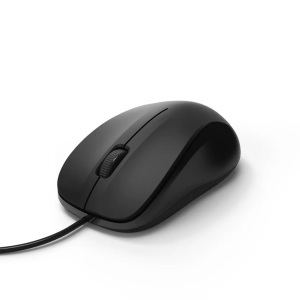 HAMA, Hama MC-300 USB-Maus Optisch Schwarz, hama 00182606 Optische 3-Tasten-Maus MC-300, kabelgebunden, Schwarz