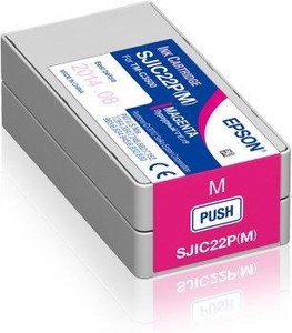 Epson, Tinte magenta SJIC22P(M), EPSON EPSON SJI-C-22-P-(M) Druckerpatrone Magenta passend für: ColorWorks C 3500;TM-C 3500